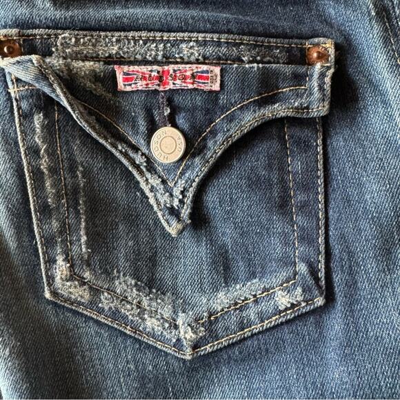 Hudson Vintage Y2K 00s low rise denim cut H10712 jeans womens style 170SD - Picture 13 of 16